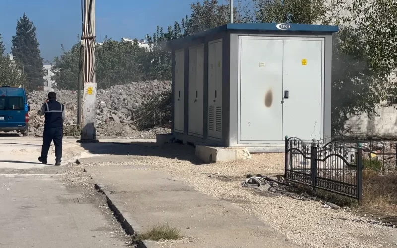 Adıyaman’da elektrik trafosu paniği